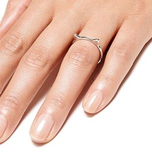 New Silver Cat Ring size 8